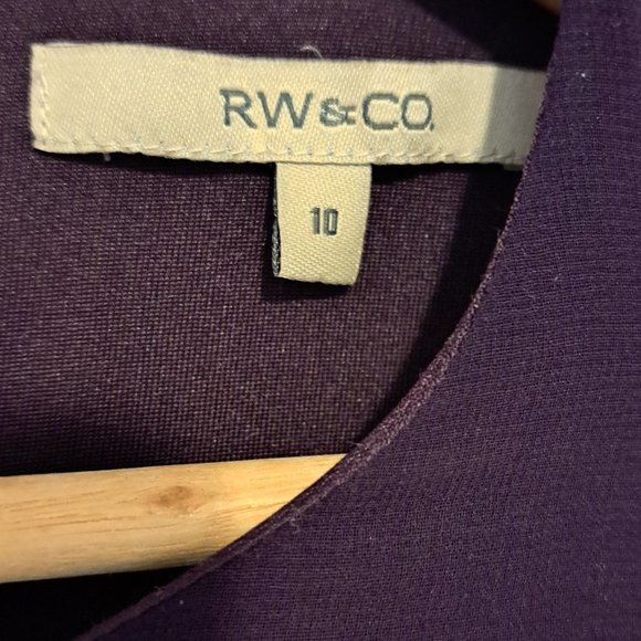 RW&CO Deep Purple High Neck Dress - Picture 3 of 7